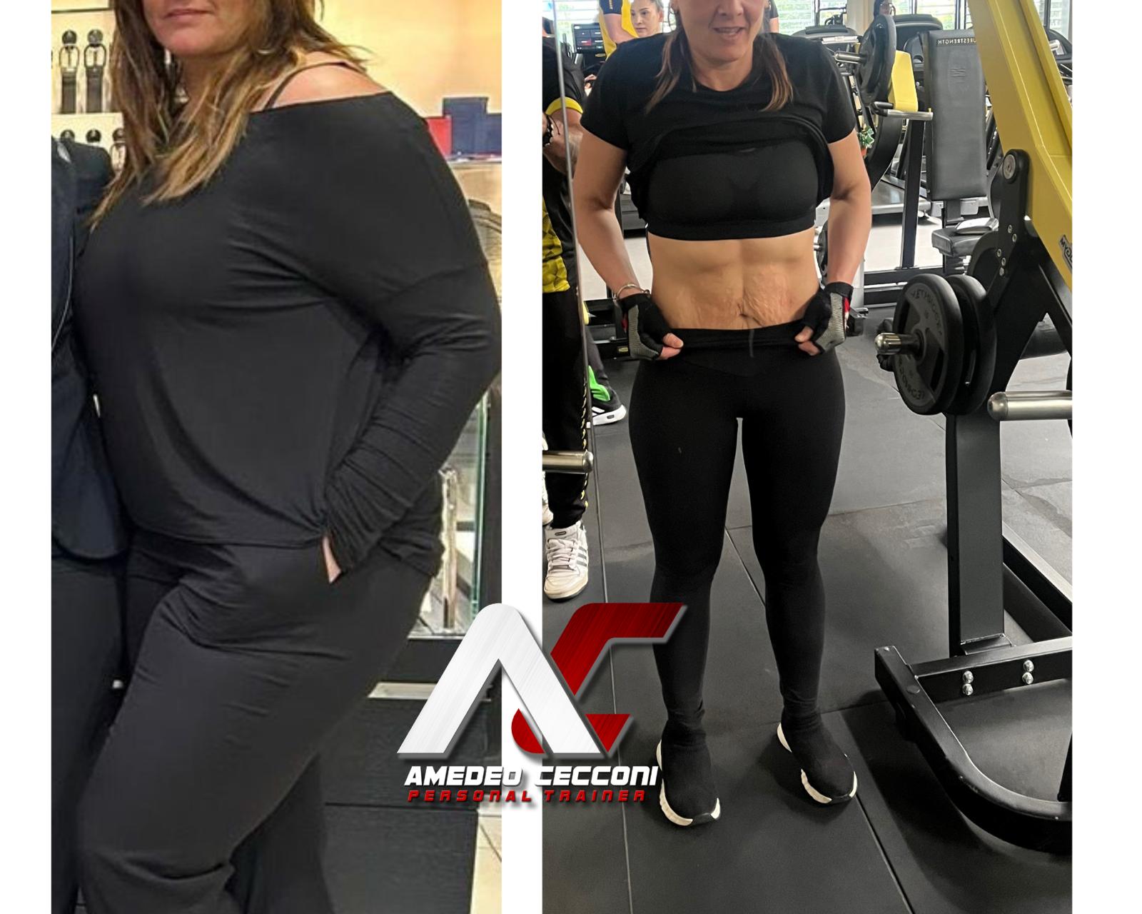 Trasformazione prima e dopo: -21 kg in 12 mesi