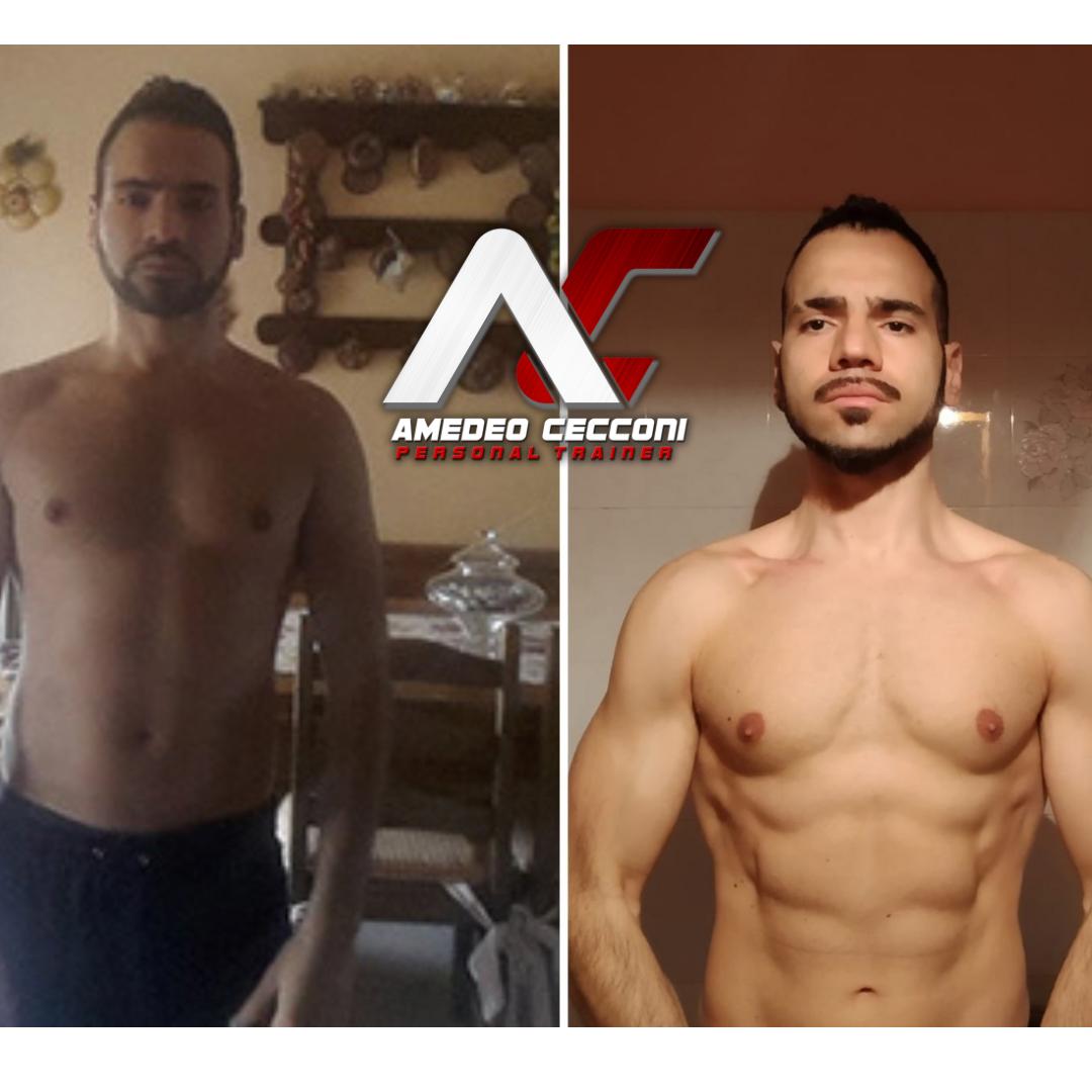 Trasformazione prima e dopo: -5 kg in 12 settimane