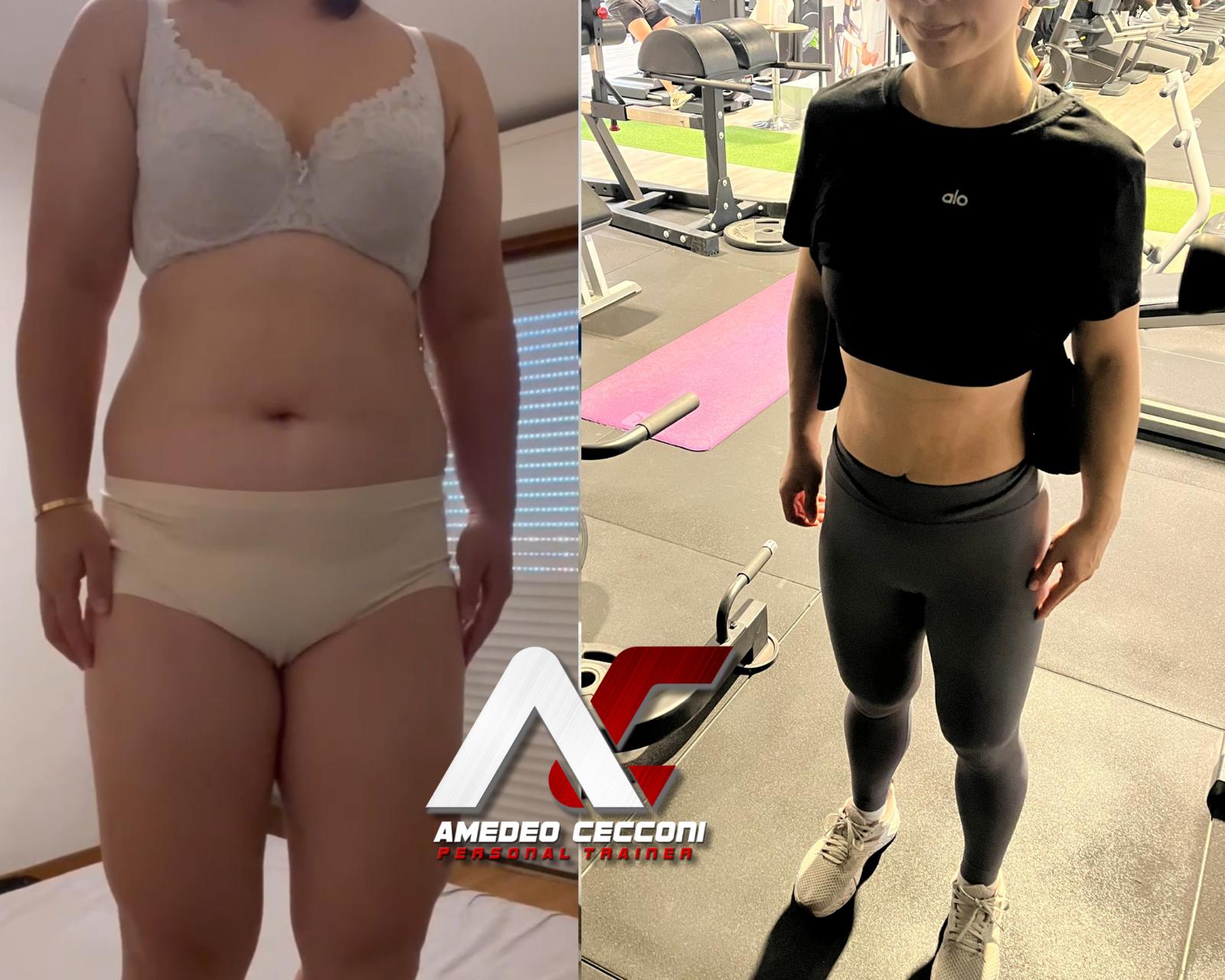 Trasformazione prima e dopo: -11 kg in 12 mesi